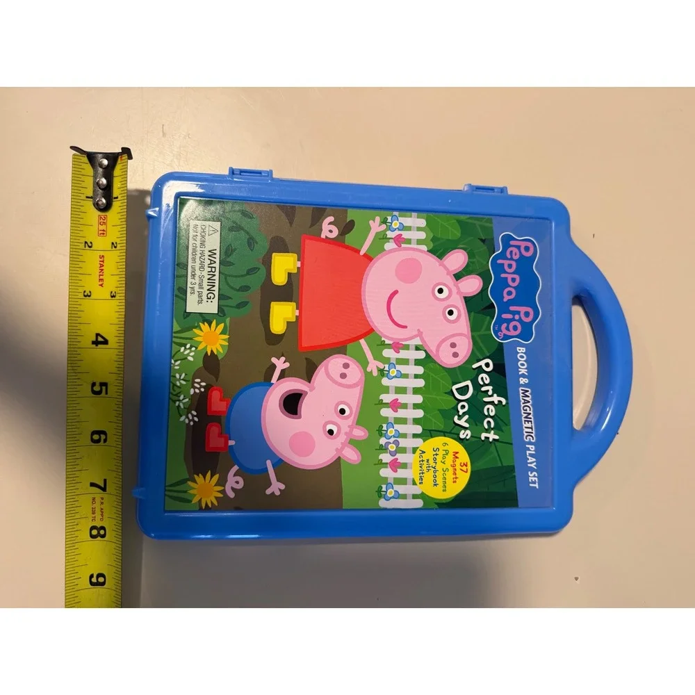 Peppa Pig Perfect Days Book and Magnetic Play Set Blue Carry Case with Magnets